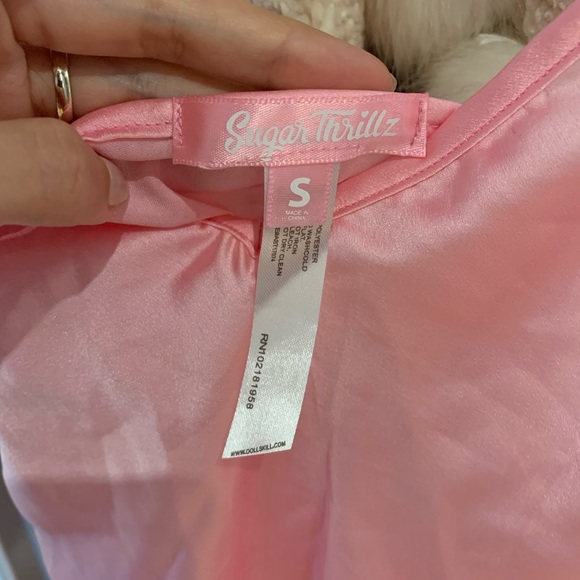 Sugar Thrillz Pink Babydoll Dress - Picture 3 of 4